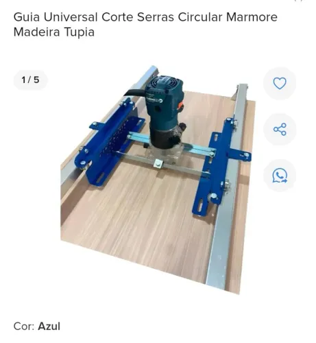 Guia de corte universal com barra de 1.5 m