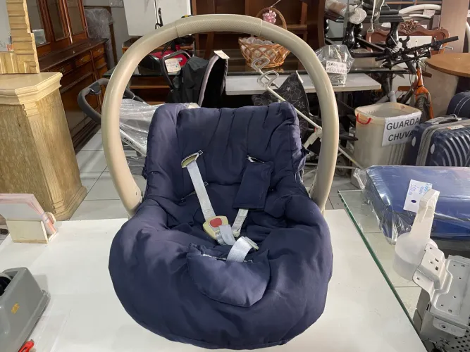 Bebê conforto Galzerano Cocoon Liso Azul