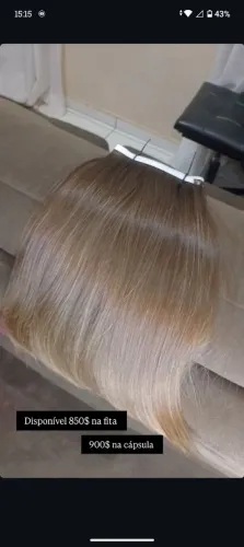Somente cabelo já preparado 700$