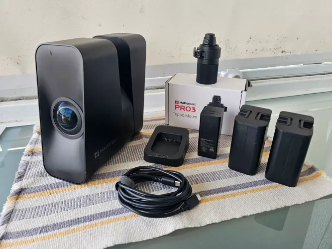 Câmera MATTERPORT PRO 3 MC300 LIDAR LASER NÚVEM DE PONTOS MEDIDAS C/PRECISÃO