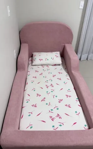 CAMA INFANTIL ESTOFADA ROSE / retirar em Santo André