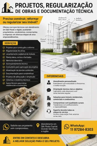 Regularização de Obras, Projetos e Plantas | Orçamento Rápido