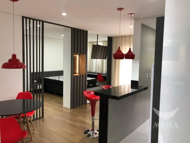FLAT MOBILIADO NO EDIFIO RED CAMPOLIM - SOROCABA/SP