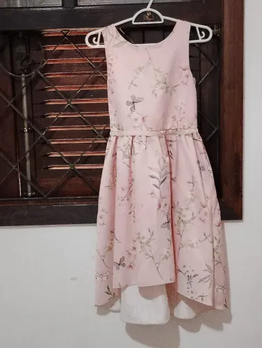 Vestido de festa infantil rosa