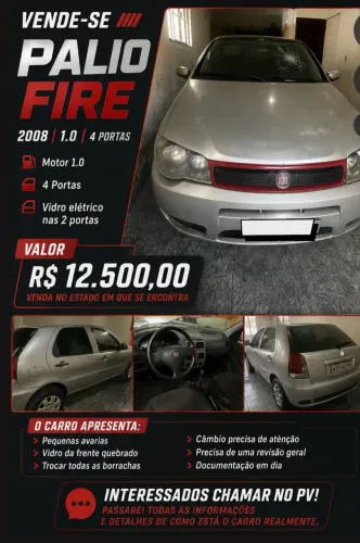 Fiat Palio Celebration 1.0 Fire Flex 8V 4P 2008