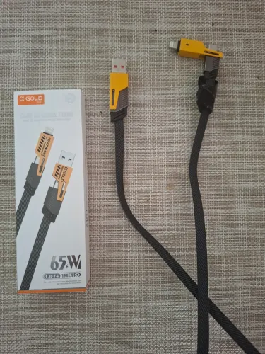 Cabo de carga turbo Gold 65 w 1 metro 4 em 1