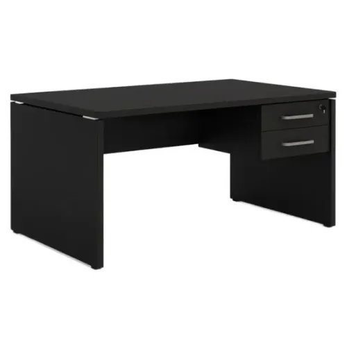 Mesa Preta com 2 Gavetas