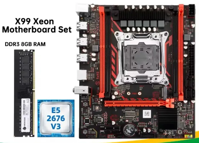 Kit Xeon : E5 2676 v3 + X99-P3-Eternal + 32 GB RAM + Adaptador wi-fi