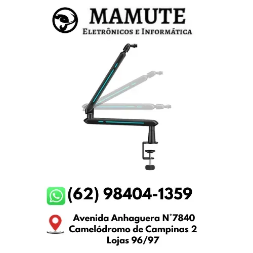 Braço Suporte Articulado Microfone Mesa 