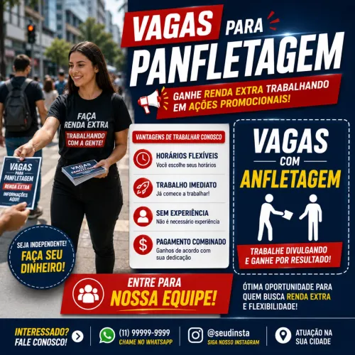 VAGAS PARA PANFLETAGEM - URUGUAIANA