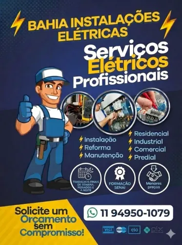 Eletricista na zona leste.