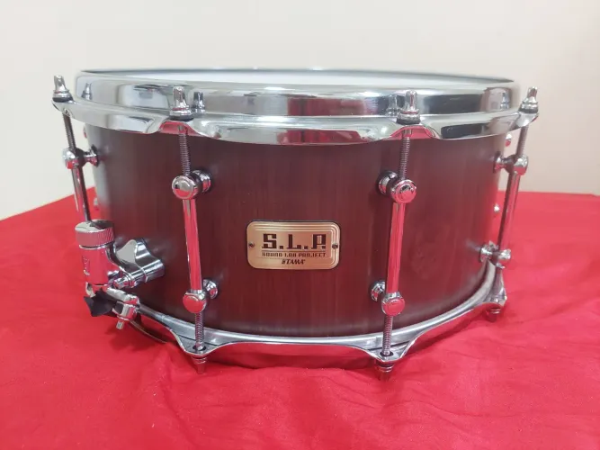 Caixa Tama SLP 14 x 6,5 em Walnut Black - Raríssima 