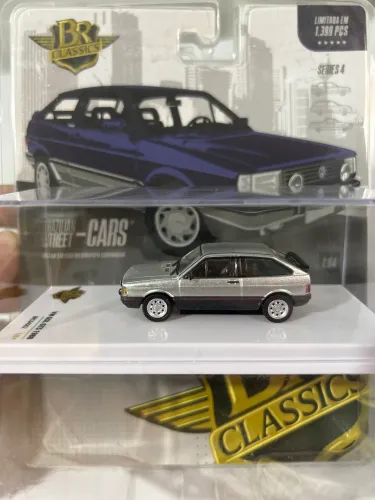 Volkswagen Gol GTS - Séries 4 - Prata - 1/64 - Br Classics