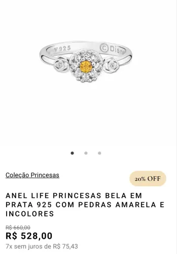 Anel Vivara TAM 14 R$350,00