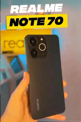 Aparelho lacrado: Realme Note 70 - 256/8gb e capas original de brinde !!