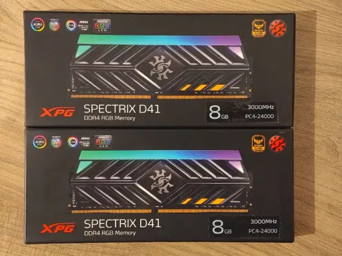 Memória RAM DDR4 16GB (2x8GB) XPG Spectrix D41 3000mhz RGB