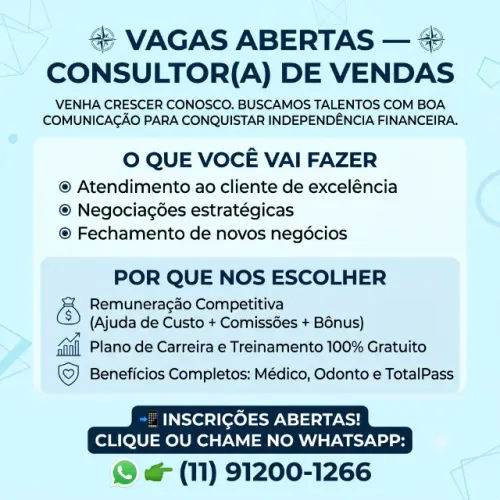 CONSULTOR DE VENDAS