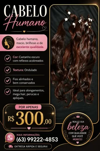 Vende-se cabelo humano