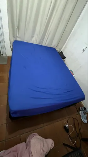 Cama box baú de casal com colchão