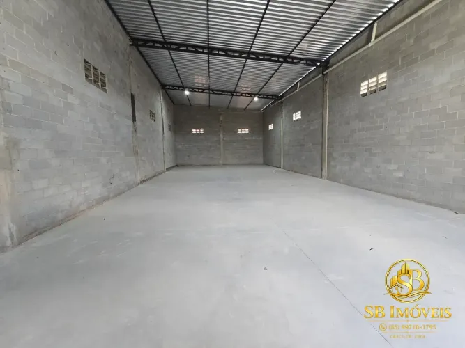 Galpão Comercial 250m² | Cidade Alpha - Eusébio | Piso Industrial | R$ 6.000
