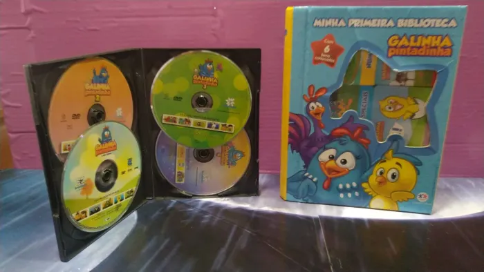Dvd Galinha Pintadinha 4 volumes + Brinde