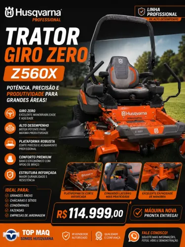 Trator Husqvarna Z560x
