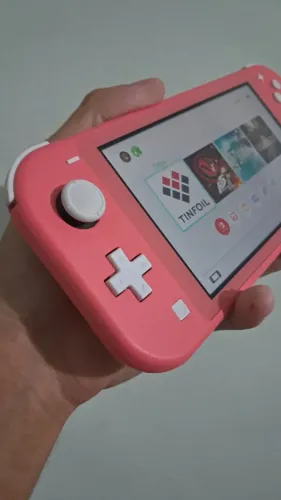 Switch lite rosa desbloqueado na caixa