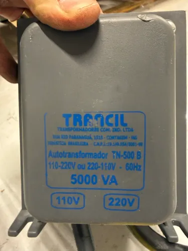 Transformador Trancil 5000 VA - 110V/220V - Seminovo