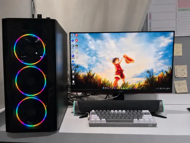 PC Gamer Ryzen 5 5600G, 16GB RAM, SSD 240GB + Monitor AOC Hero 144Hz