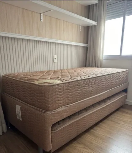 Bicama Solteiro Ortobom - Cama Auxiliar (vira 2 camas)