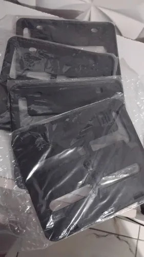 Suporte de placa de moto aço e plástico