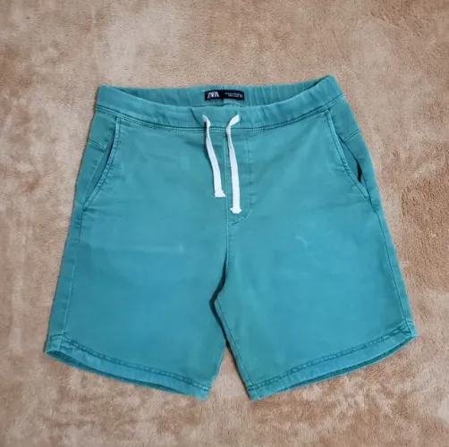 Bermuda Zara Man Moleton Original Linda Perfeito Estado Desapego Oportunidade