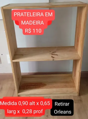 PRATELEIRA EM MADEIRA