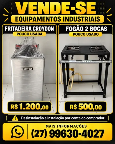 Fritadeira e fogão 