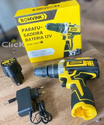 Oferta: Bomvink Bom-9960 Amarelo Parafusadeira Furadeira Bateria S/fio