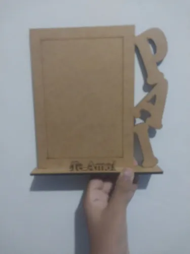 Quadro para colocar foto do pai  16cm de altura e 11cm de largura