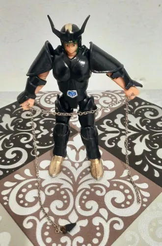 Boneco Andromeda Negro cavaleiros do zodiaco vintage