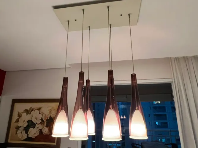 Lustre com 6 Pendentes 