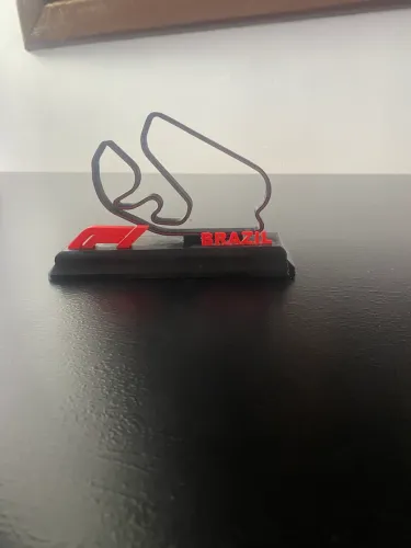 Instrumento de decoração fórmula 1 pista de Interlagos