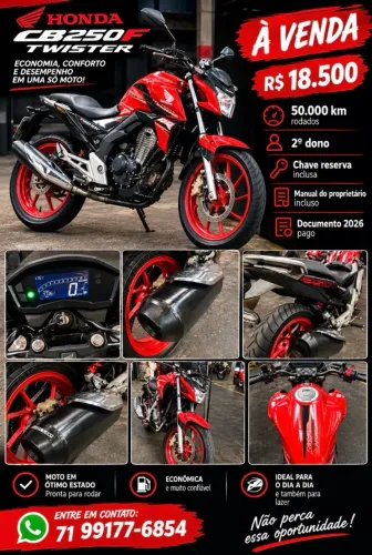 Honda CB Twister/flexone 250cc 2021