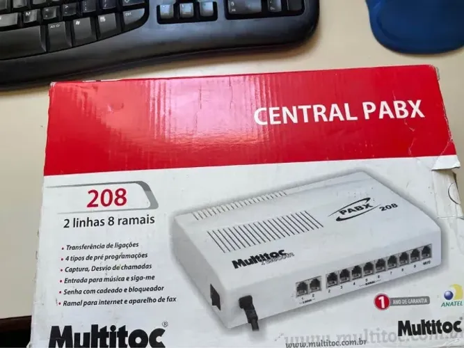 PABX MULTILOC 8 ramais e 2 linhas