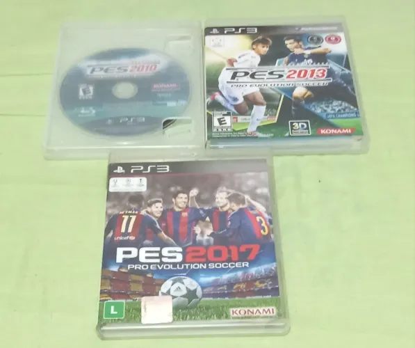 Jogos pes 2010 2013 e 2017 Playstation 3 ps3