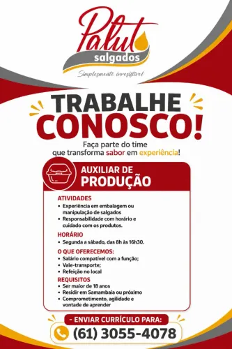 Auxiliar de Produção e Cozinha