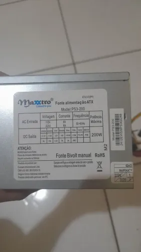 Fonte para PC 200w Basico 24 Pinos