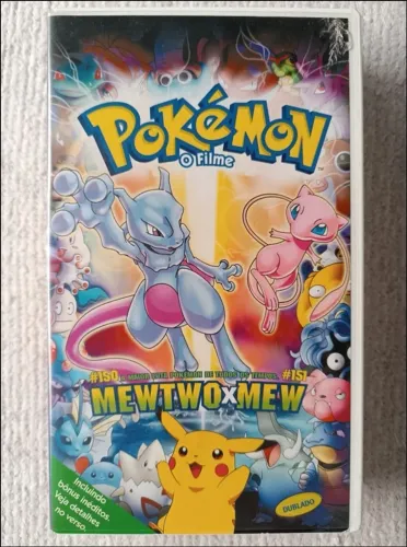 Colecionável VHS Pokémon Filmes: Mewtwo X Mew