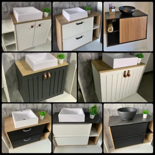 Armarios Para Banheiro ou Lavabo 100% MDF Mais cuba a Pronta Entrega