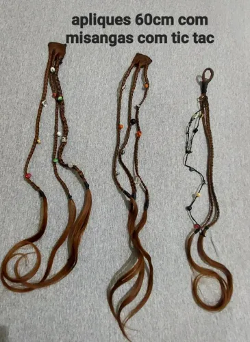 APLIQUES DE CABELO COM TIC TAC