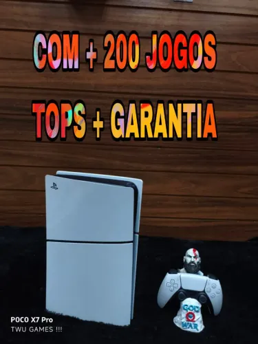 PS5 + 200 jogos tops