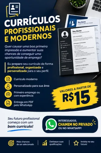 Tenha um currículo profissional