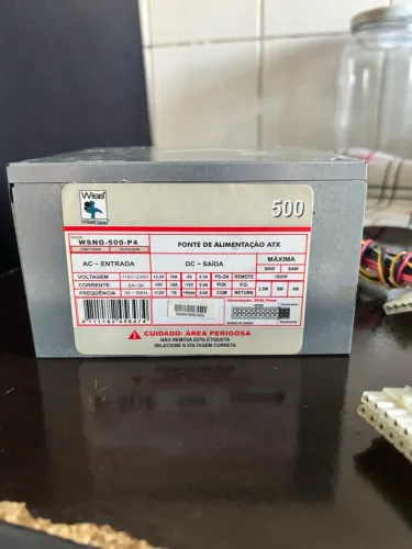 Fonte de Alimentação ATX WiseCase 500 - WSNG-500-P4